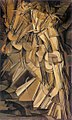 马歇尔·杜尚《下楼的裸女二号》，1912年，现藏于费城艺术博物馆