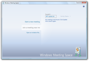 Windows会议空间运行于Windows Vista